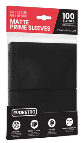 EVORETRO Matte Card Sleeve Standard - Black