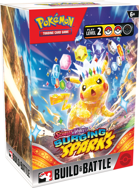 Pokemon SV8 Surging Sparks Build and Battle Box (Pre-Order)