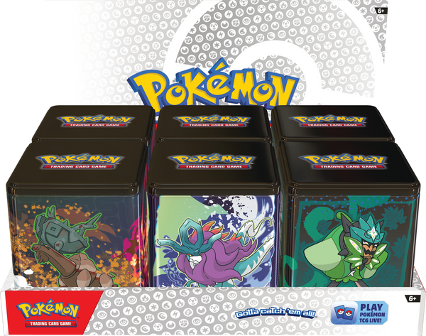 Pokemon 2025 Q1 Stacking Tins Case (Pre-Order, Allocated)