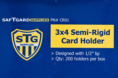 SafTGard Semi-Rigid 3x4 Card Holders