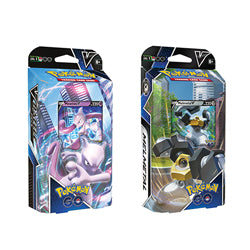 Pokemon Go: V Battle Decks - Mewtwo V Melmetal V (Display of 8)